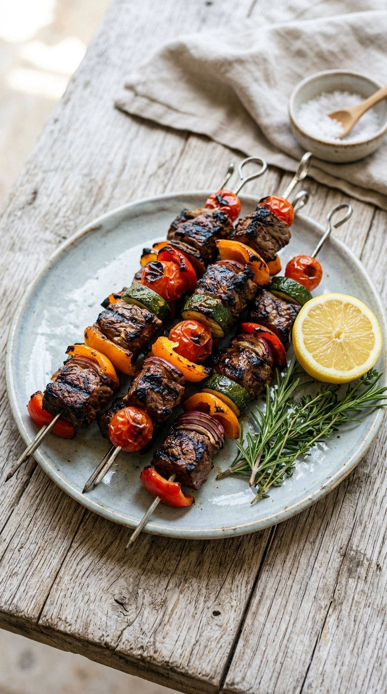 Juicy Grilled Beef Kebabs | 25-Min Stunning Labor Day Cookout