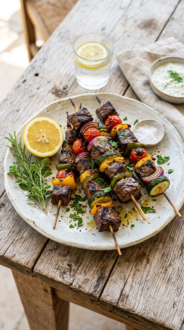 Juicy Grilled Beef Skewers | 25-Min Elegant Labor Day Cookout