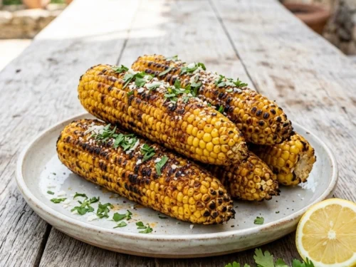 Charred Grilled Corn | 20-Min Elegant Labor Day Cookout Side