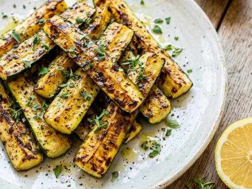 Charred Grilled Zucchini | 20-Min Elegant Labor Day Cookout Side