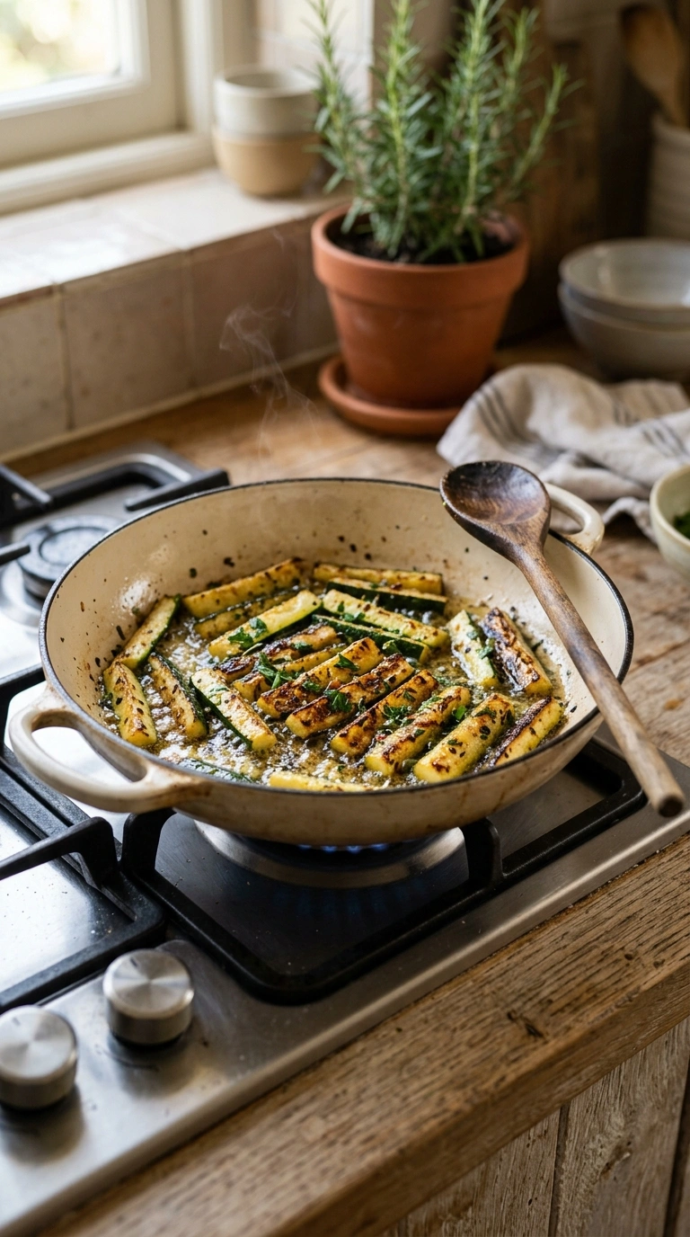 Cooking instructions for charred grilled zucchini