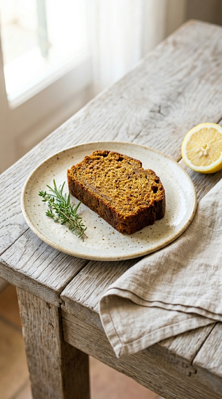 moist pumpkin spice loaf ready to serve