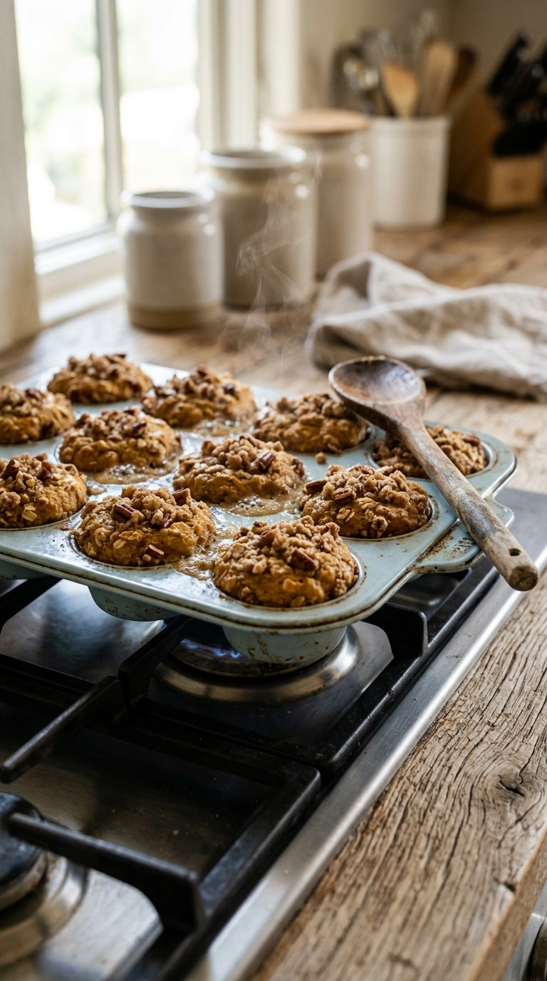 Cooking instructions for moist pumpkin muffins