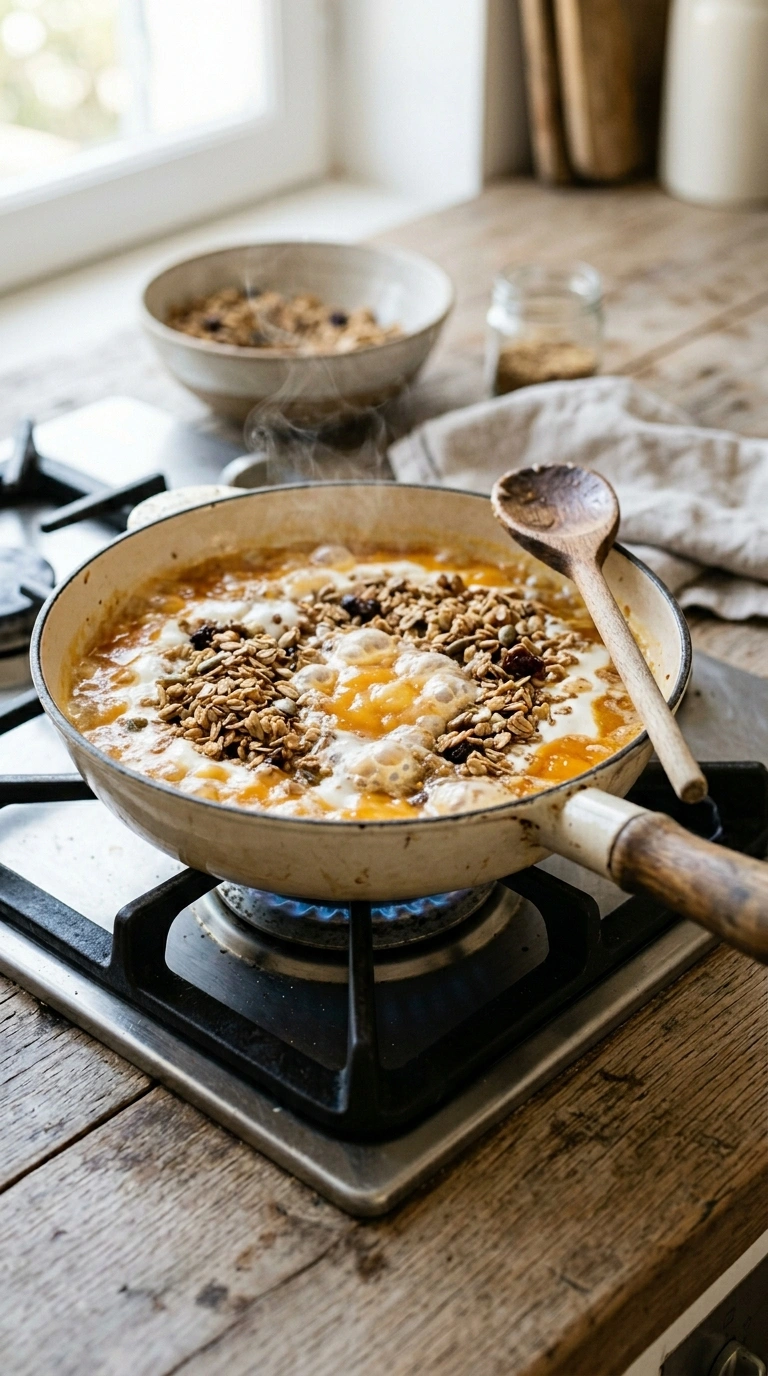 Cooking instructions for creamy pumpkin parfait