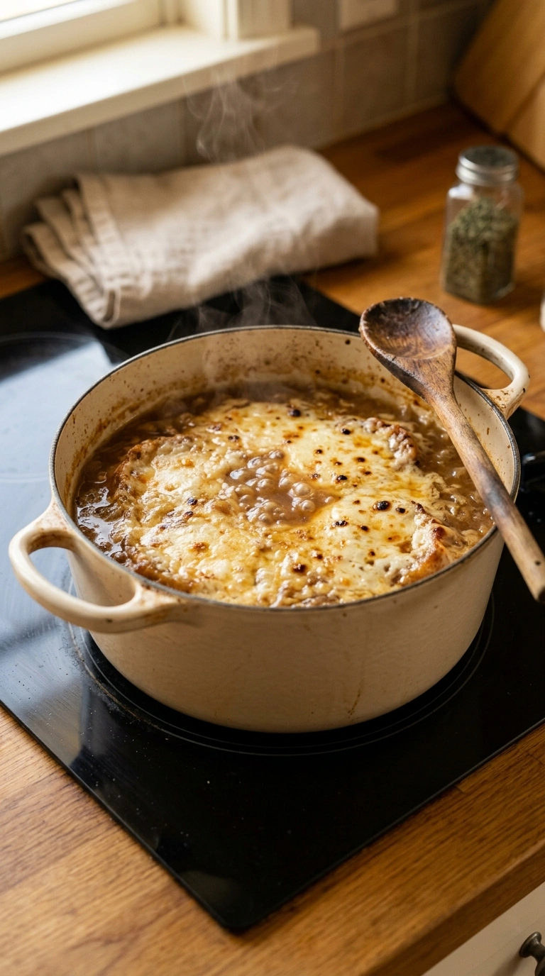 Cooking instructions for creamy french onion soup classic