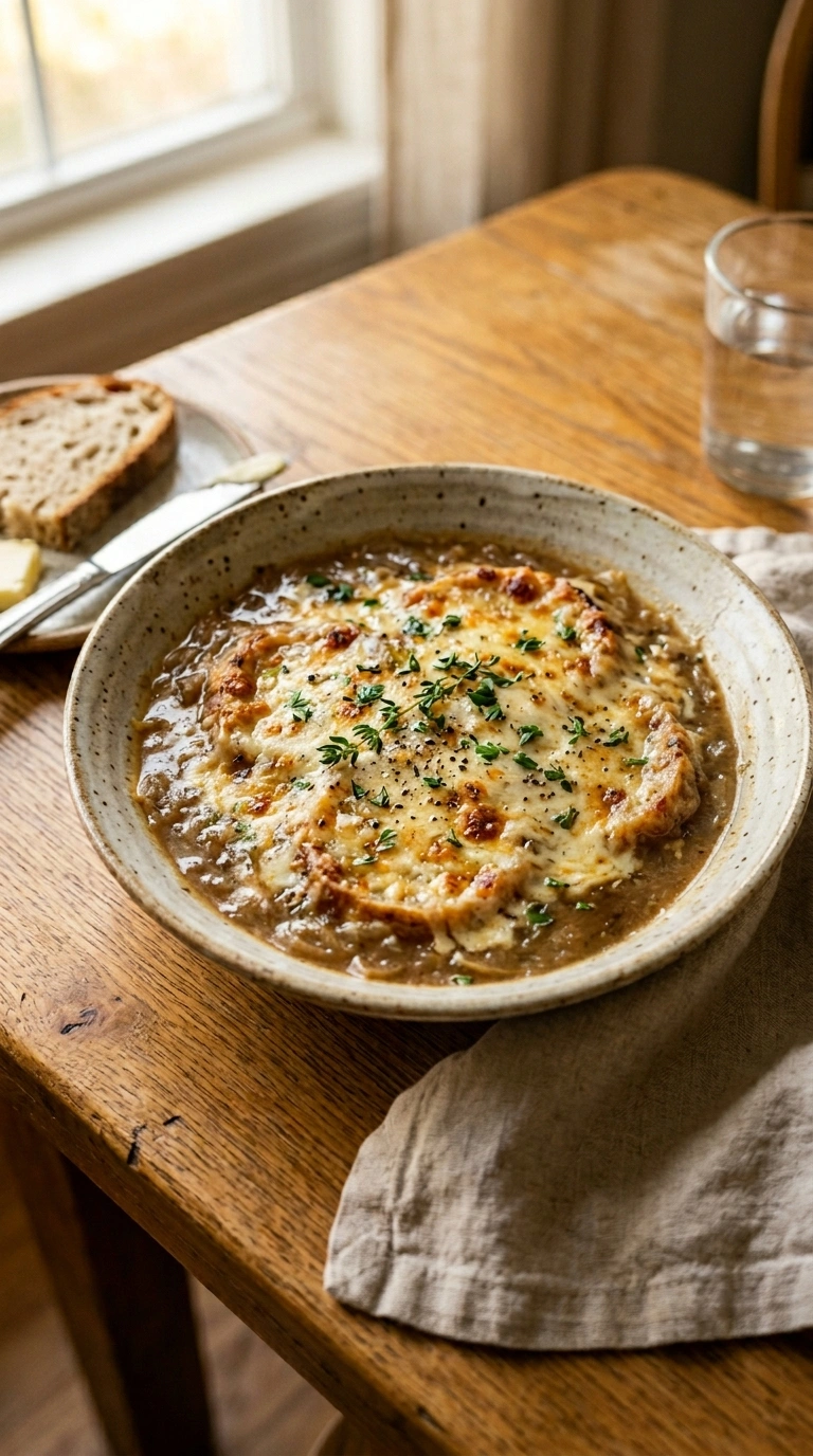 Creamy Classic French Onion Soup | 70-Min Stunning Elegant Fall Dinner