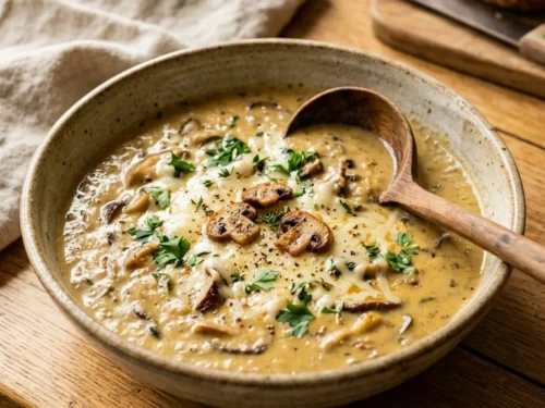 Creamy French Onion Mushroom Soup | 60-Min Stunning Elegant Fall Soup
