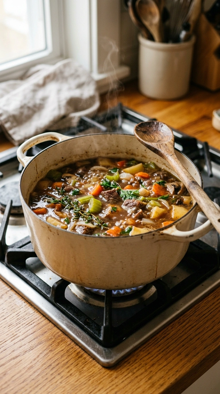 Cooking instructions for best vegetable beef soup recipe