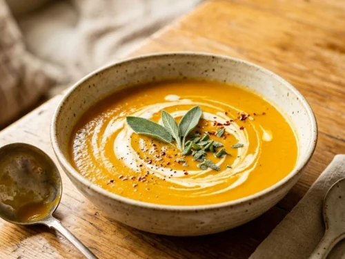 Creamy Butternut Squash Soup | 45-Min Elegant Cozy Fall Dinner