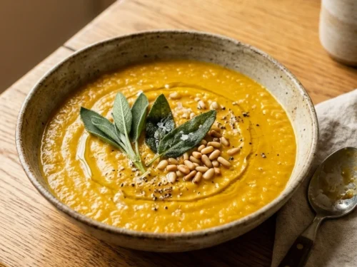 Creamy Apple Butternut Soup | 45-Min Stunning Elegant Harvest Bowl