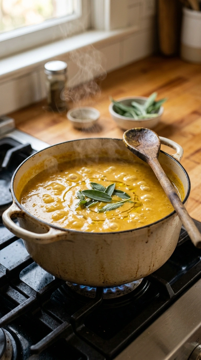 Cooking instructions for creamy apple butternut soup elegant