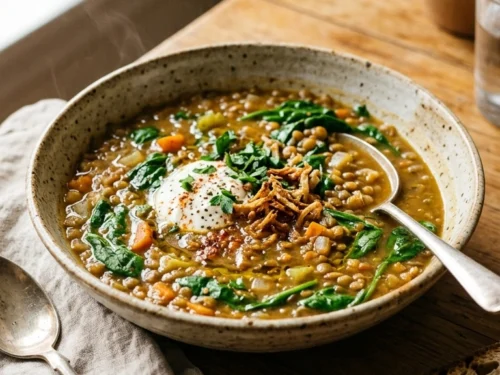 Cozy Hearty Lentil Soup | 45-Min Elegant Cozy Fall Bowl
