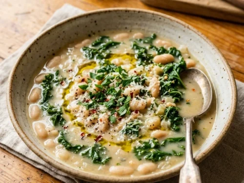 Cozy White Bean Soup | 40-Min Stunning Elegant Fall Bowl