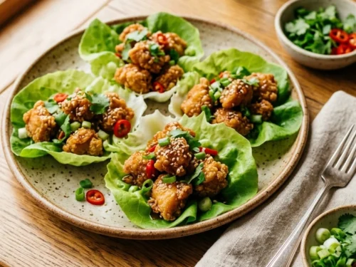 Crispy Chicken Lettuce Wraps | 32-Min Elegant Asian Family Dinner