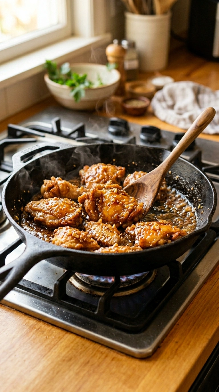Cooking instructions for crispy honey garlic chicken elegant
