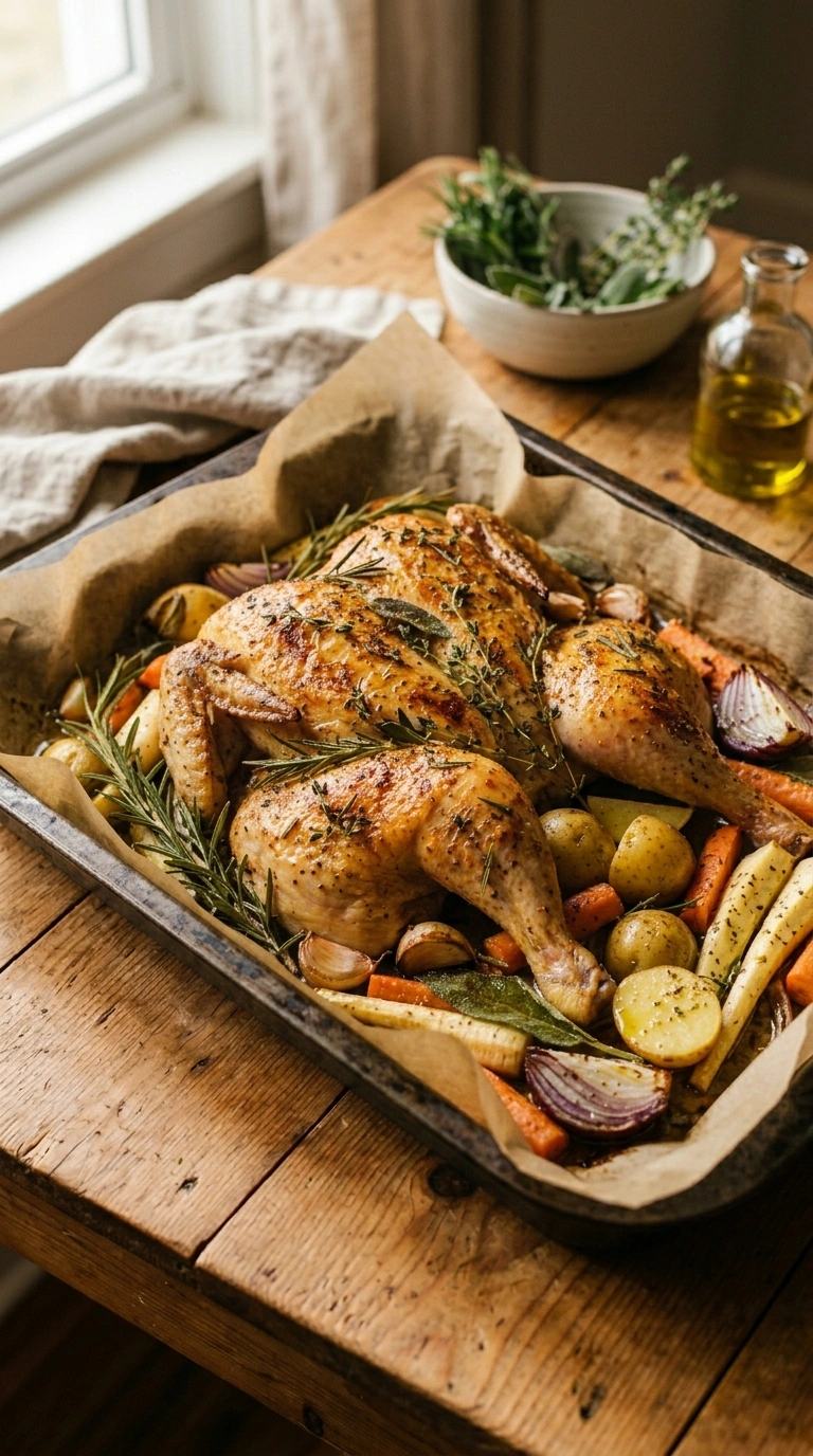 Cooking instructions for juicy lemon herb chicken