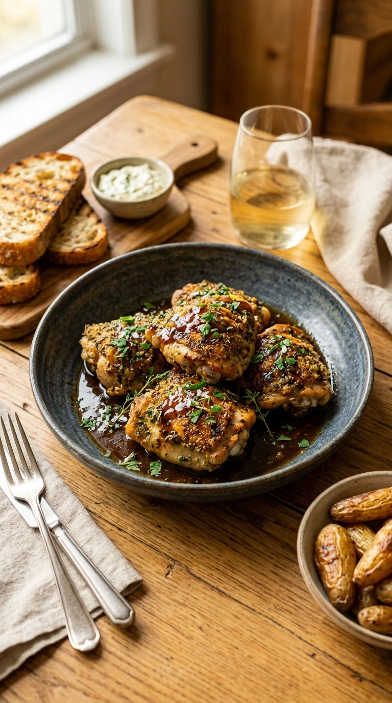 Juicy Herb-Rubbed Chicken Thighs | 40-Min Stunning Family Dinner