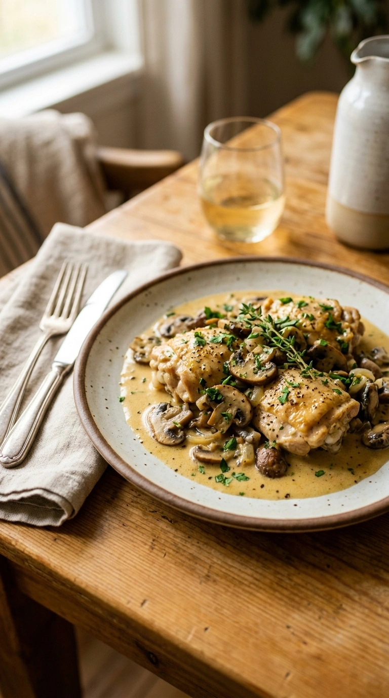 Creamy Mushroom Chicken | 30-Min Elegant Italian Family Dinner