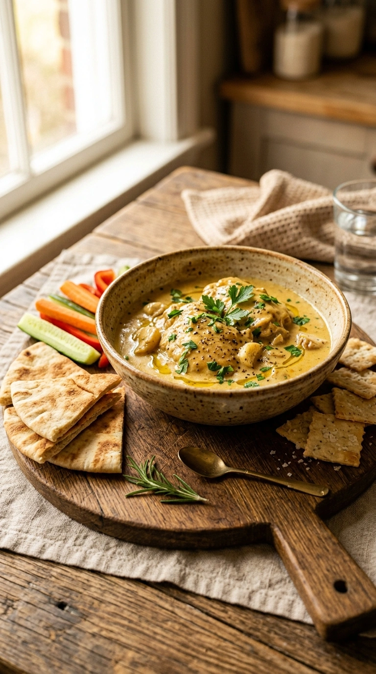 creamy garlic chicken elegant ready to serve