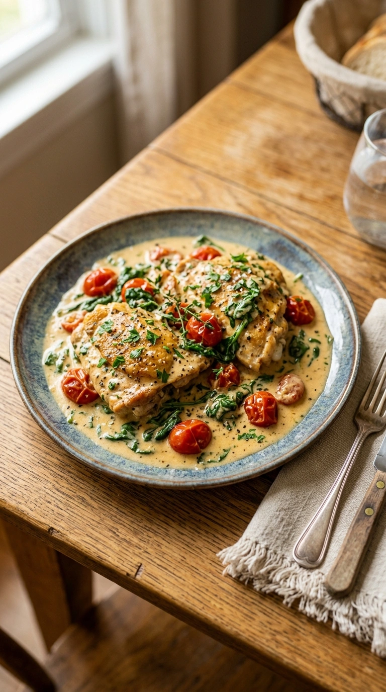 Creamy Tuscan Chicken | 32-Min Stunning Italian Family Dinner