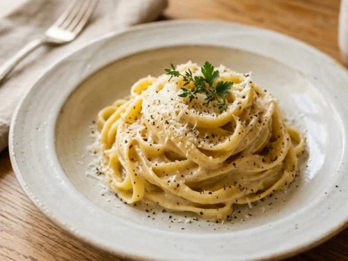 Savory Garlicky Cacio e Pepe | 20-Min Elegant Italian Weeknight