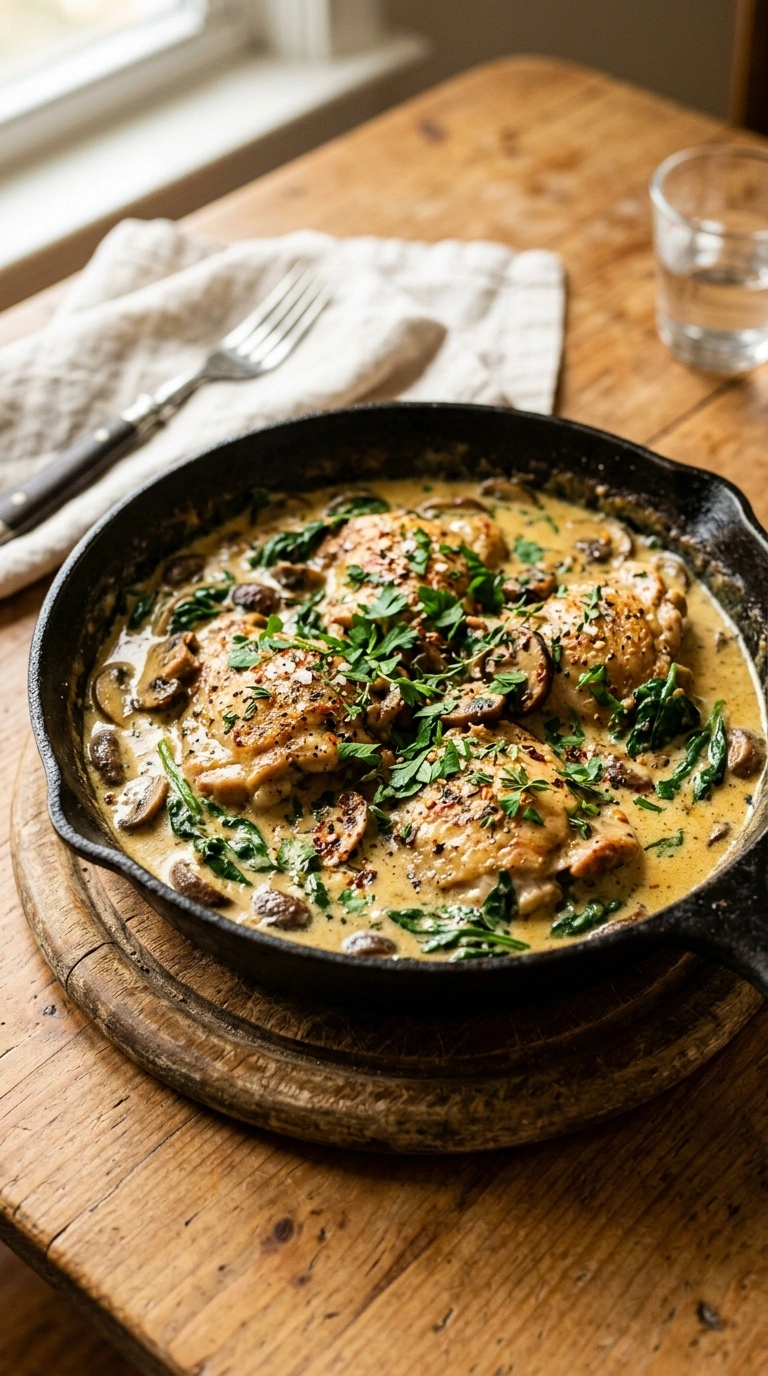 Quick Chicken Skillet | 25-Min Elegant Weeknight Family Dinner