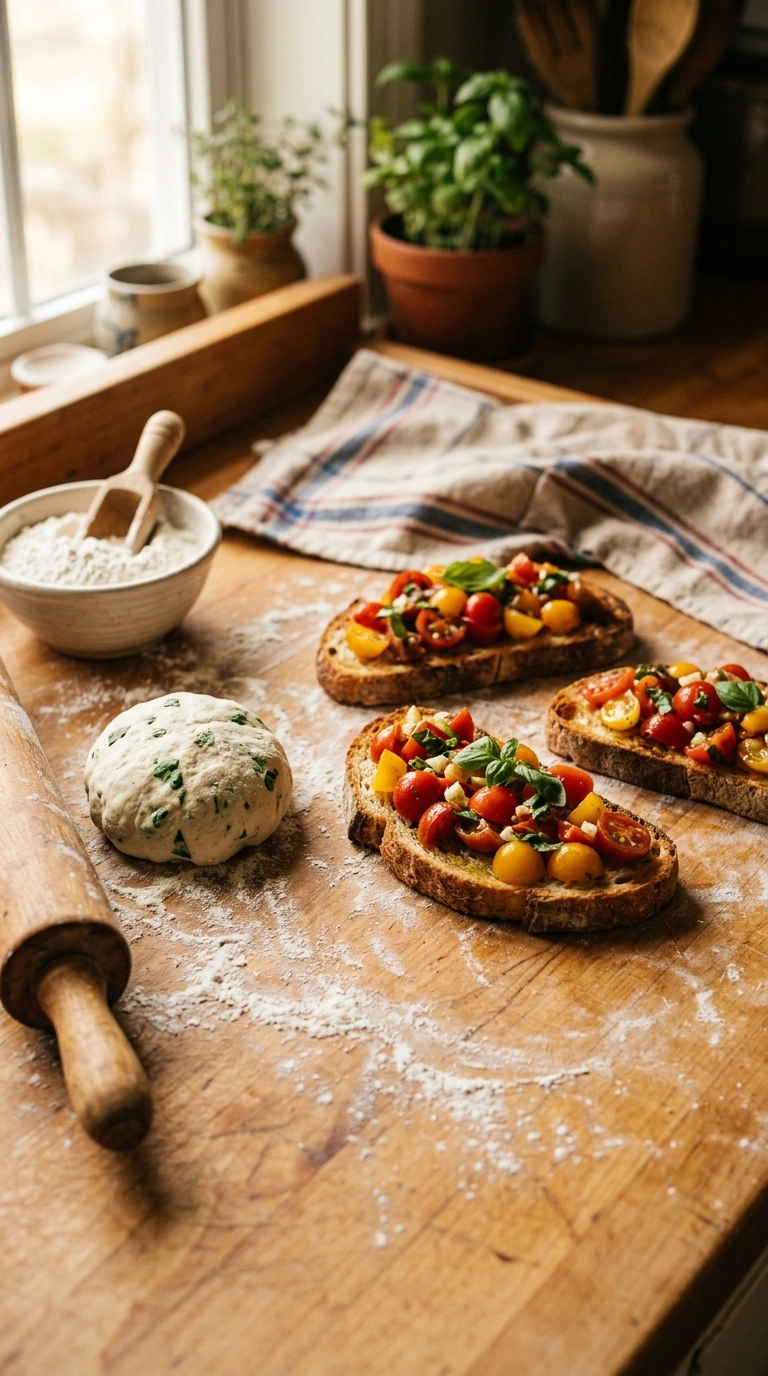 Cooking instructions for best elegant heirloom tomato bruschetta