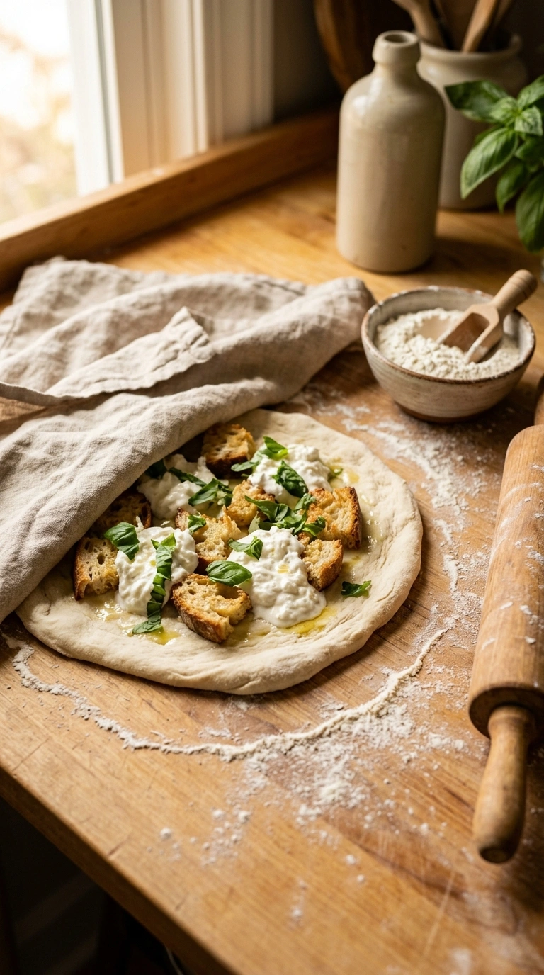 Cooking instructions for best elegant burrata basil bruschetta