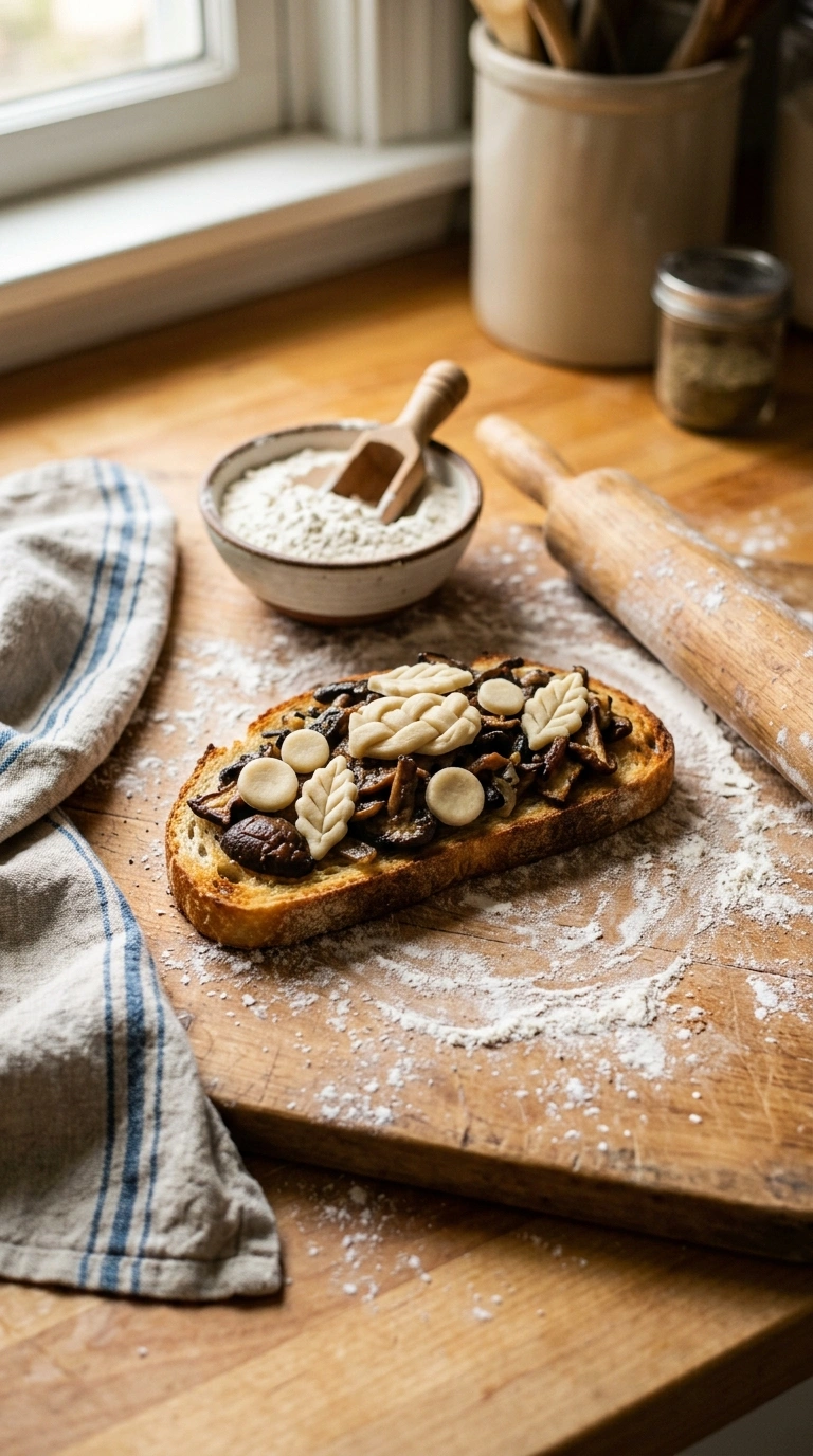 Cooking instructions for best elegant fall mushroom bruschetta