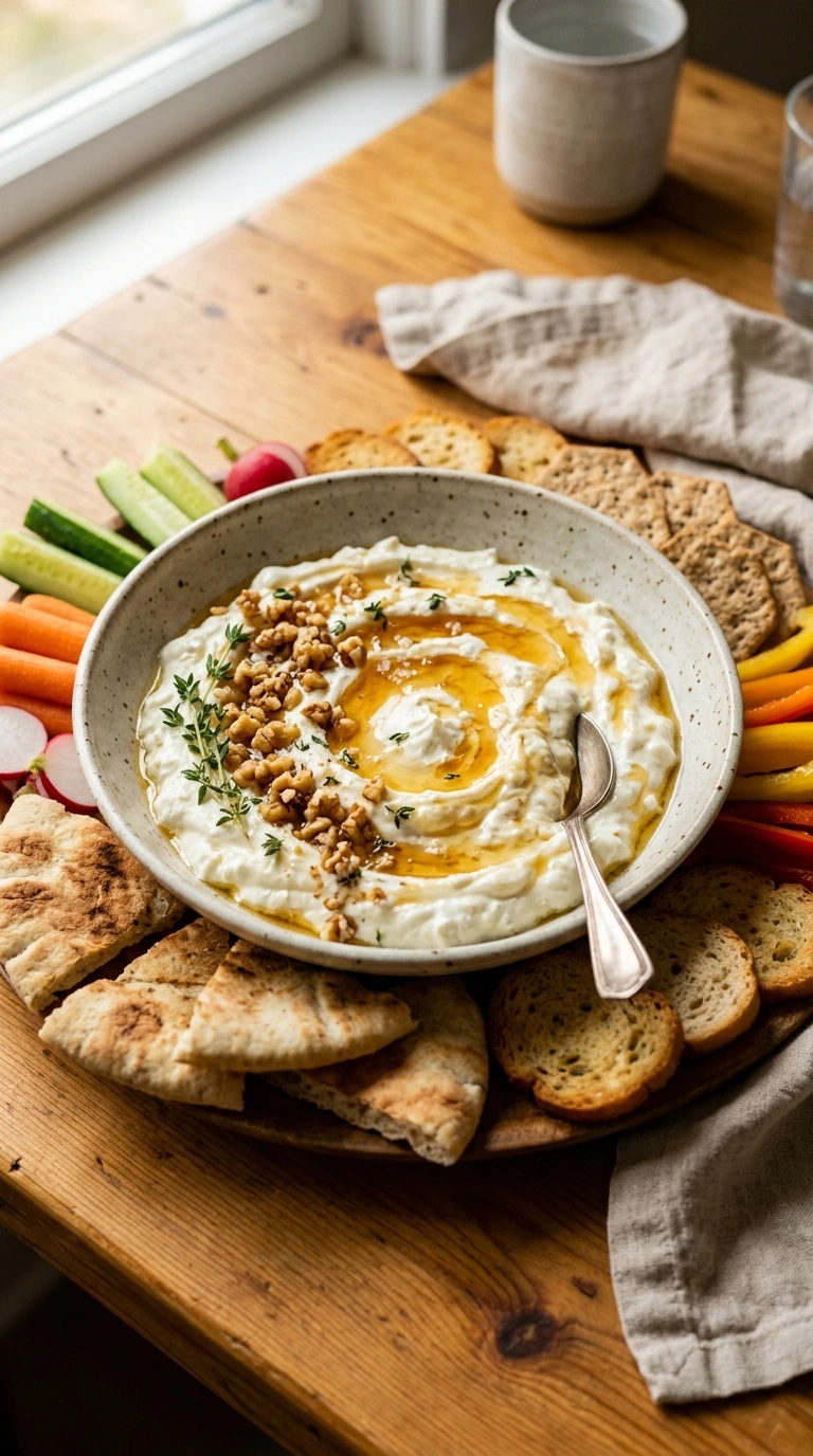Creamy Whipped Feta Honey Dip | 32-Min Stunning Elegant Fall Party Appetizer