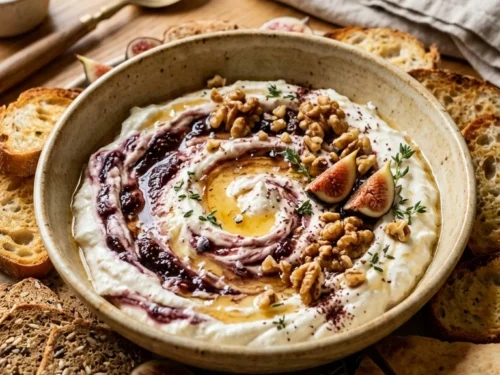 Creamy Whipped Feta Fig Dip | 27-Min Stunning Elegant Fall Party Appetizer