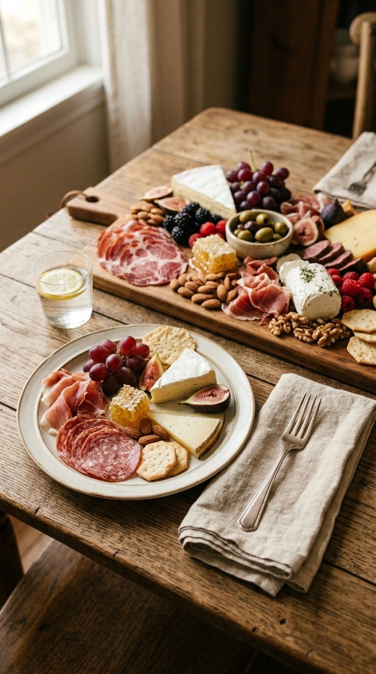 stunning football charcuterie board ready to serve