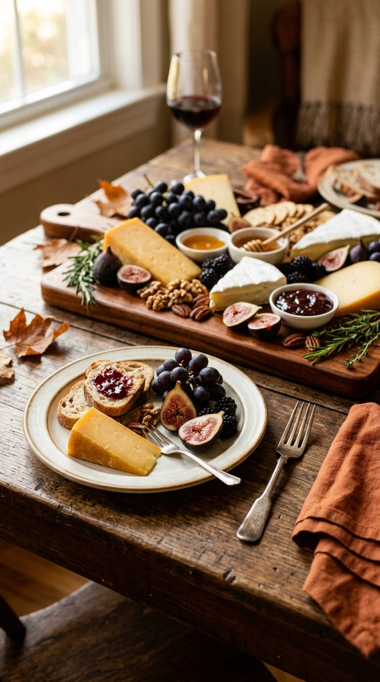 stunning fall harvest charcuterie board ready to serve