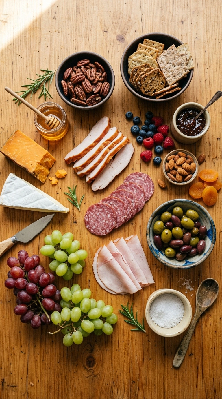 Ingredients for stunning tailgate grazing board