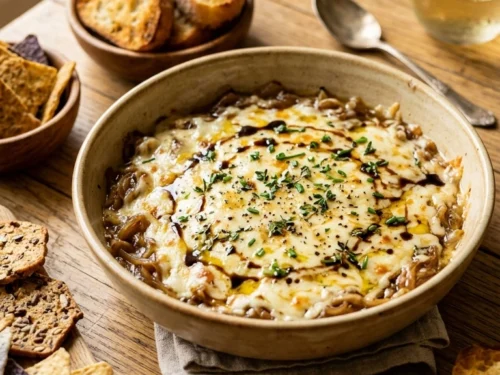 Creamy Caramelized French Onion Dip | 45-Min Stunning Elegant Fall Party Appetizer