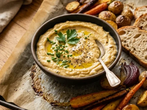 Creamy Caramelized Roasted Garlic Dip | 50-Min Stunning Elegant Fall Party