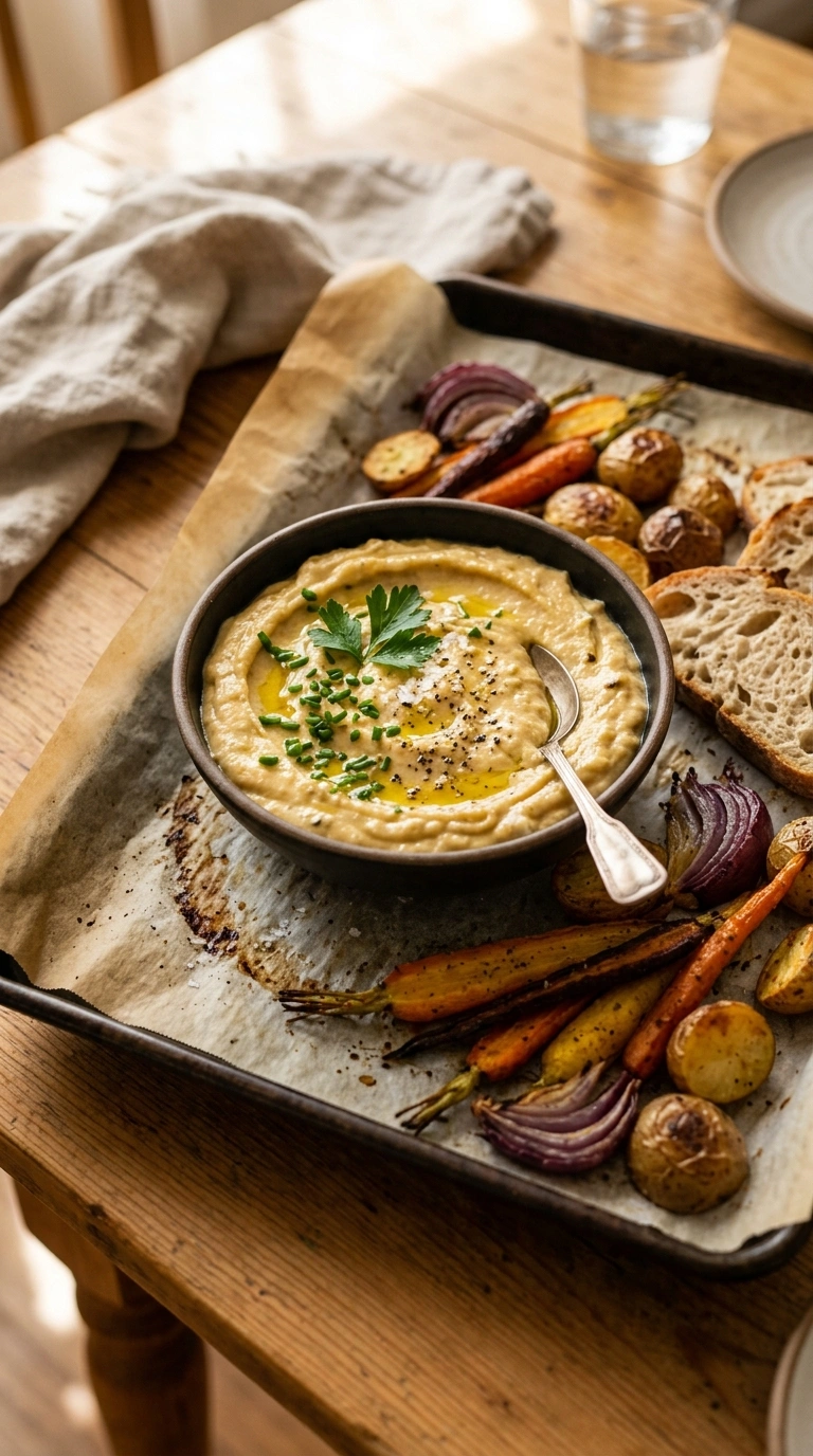 Creamy Caramelized Roasted Garlic Dip | 50-Min Stunning Elegant Fall Party